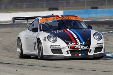 Michael Schein under testforløbet på Sebring banen